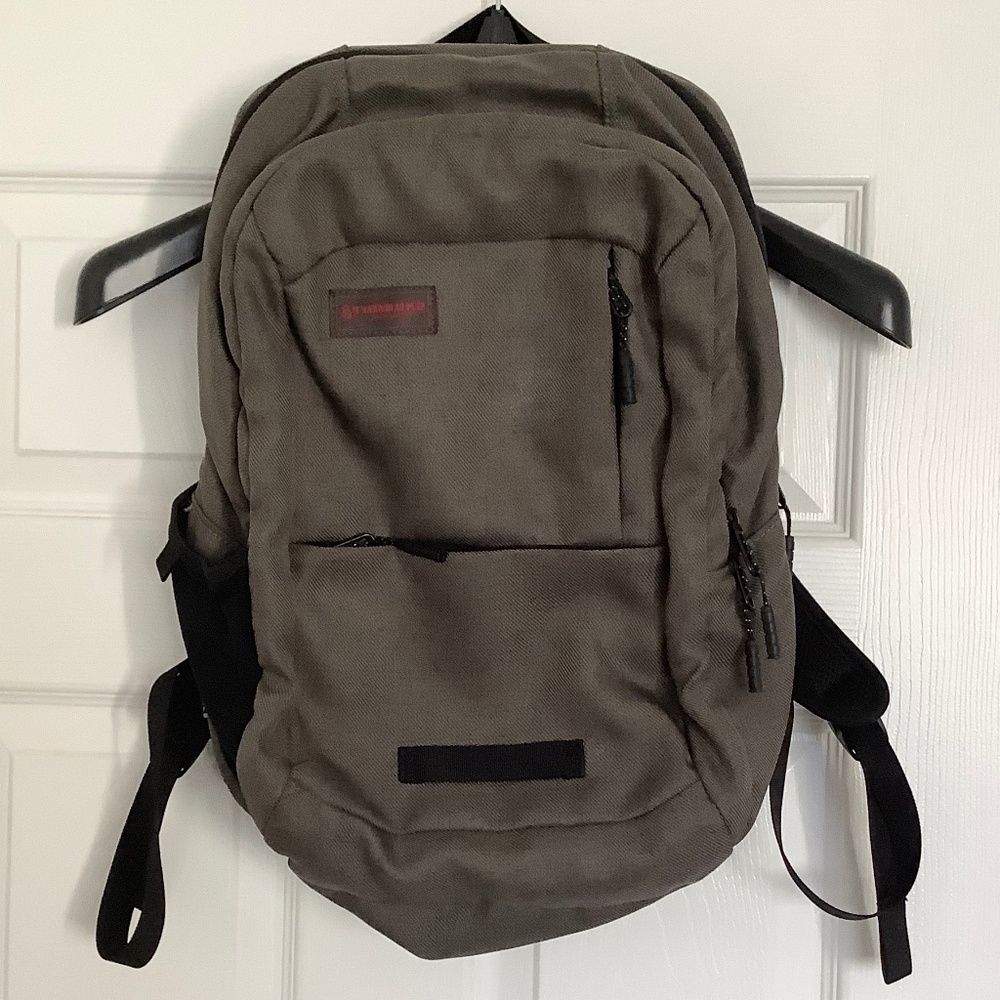 USED Grey Timbuk2 Carbon Full-Cycle Twill Parkside Laptop Backpack
